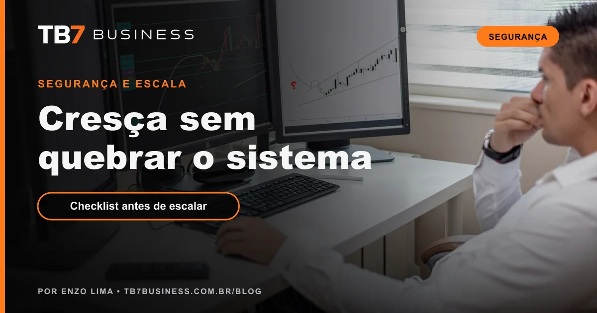 Profissional analisando indicadores de segurança e desempenho de um sistema